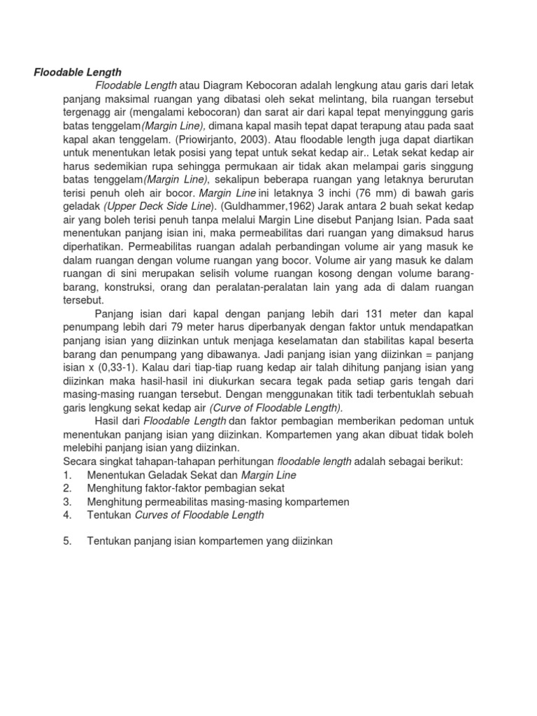 Panjang Isian dan Floodable Length | PDF | Teknologi & Rekayasa