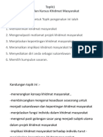 Topik 1pengenalan Kursus Khidmat Masyarakat