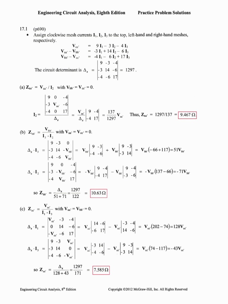 Circuit Analysis Practice Solutions | PDF | Electrical Engineering | Design