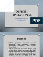 Definisi Operasional