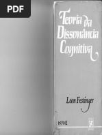 Leon Festinger - Teoria Da Dissonância Cognitiva