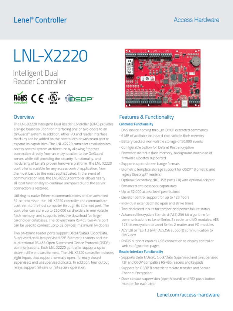 LNL X2220 Datasheet PDF Usb Input/Output