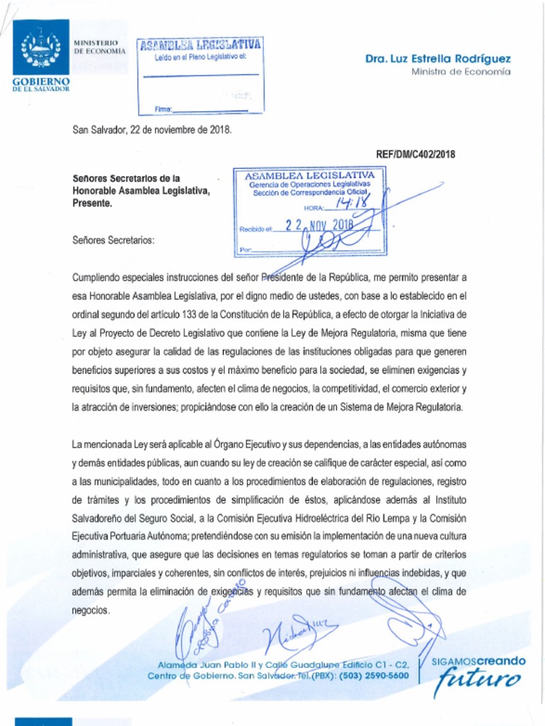 Ley De Mejora Regulatorio PDF