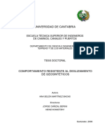 Comportamiento resistente al deslizamiento de Gosintéticos, Ana B. Martinéz Bacas.2009