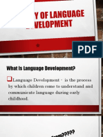 Theory of Language Development Powerpoint