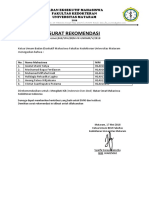 Surat Rekomendasi BEM 2018