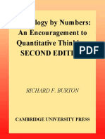 Richard F. Burton-Physiology by Numbers - An Encouragement To Quantitative Thinking (2000) PDF