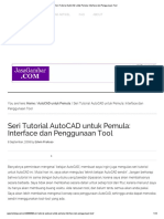 1seri Tutorial AutoCAD Untuk Pemula - Interface Dan Penggunaan Tool