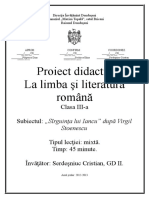 Proiect Didactic La Romana 1