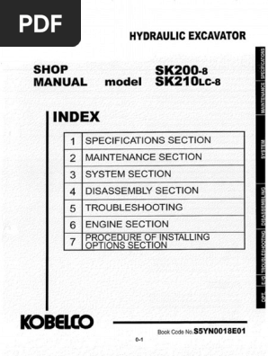SK200 8 Shop Manual PDF | PDF
