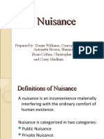 Nuisance Presentation