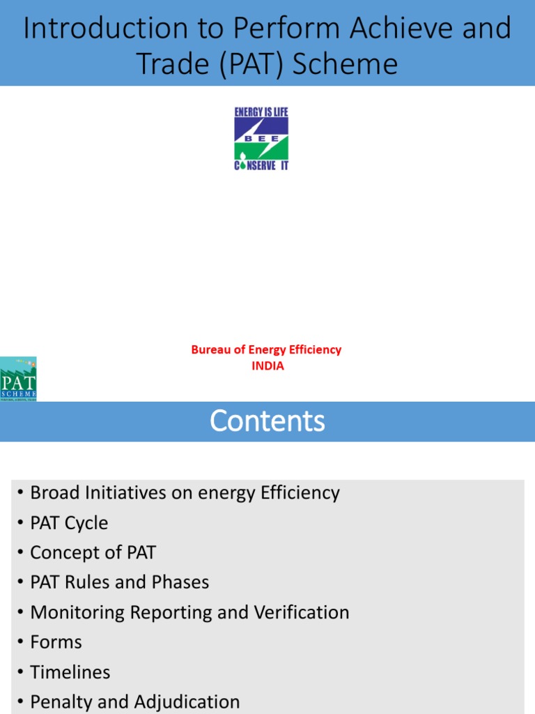 PAT Rules Presentation PDF PDF Efficient Energy Use Energy