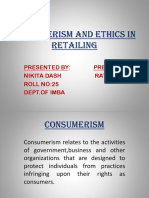 Consumerism and Ethics in Retailing