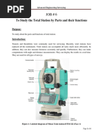 Job # 6. Study of Total Station