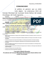 Ordenanzas 2014 Municipio Simón Bolívar disponibles en línea