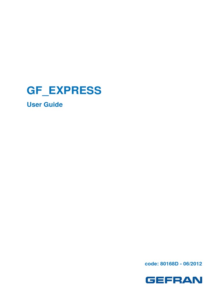 GF_eXpress Software User Guide | PDF | Computer File | Microsoft Windows