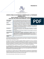 Prospecto Paveca Papeles Comerciales 2019-I