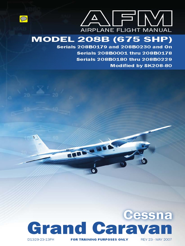Airplane Flight Manual (1511 Pages) PDF | PDF | Horsepower | Takeoff