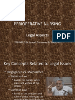 Perioperative Nursing: Legal Aspects