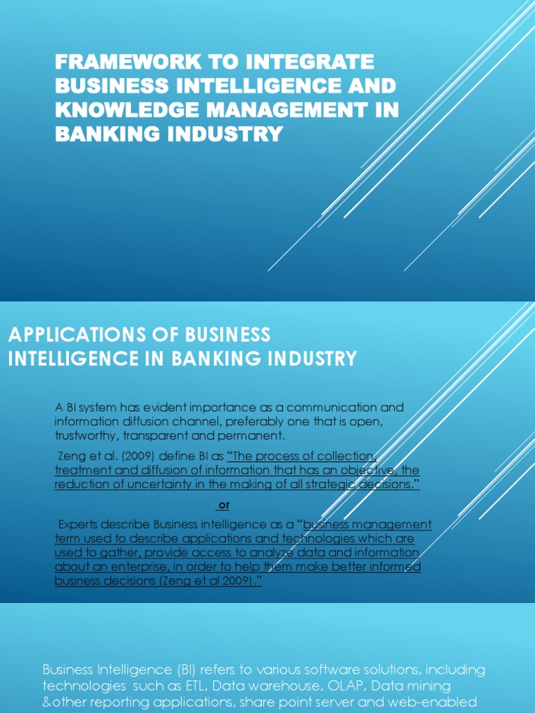 Integrating BI and KM in Banking | PDF | Business Intelligence | Data ...