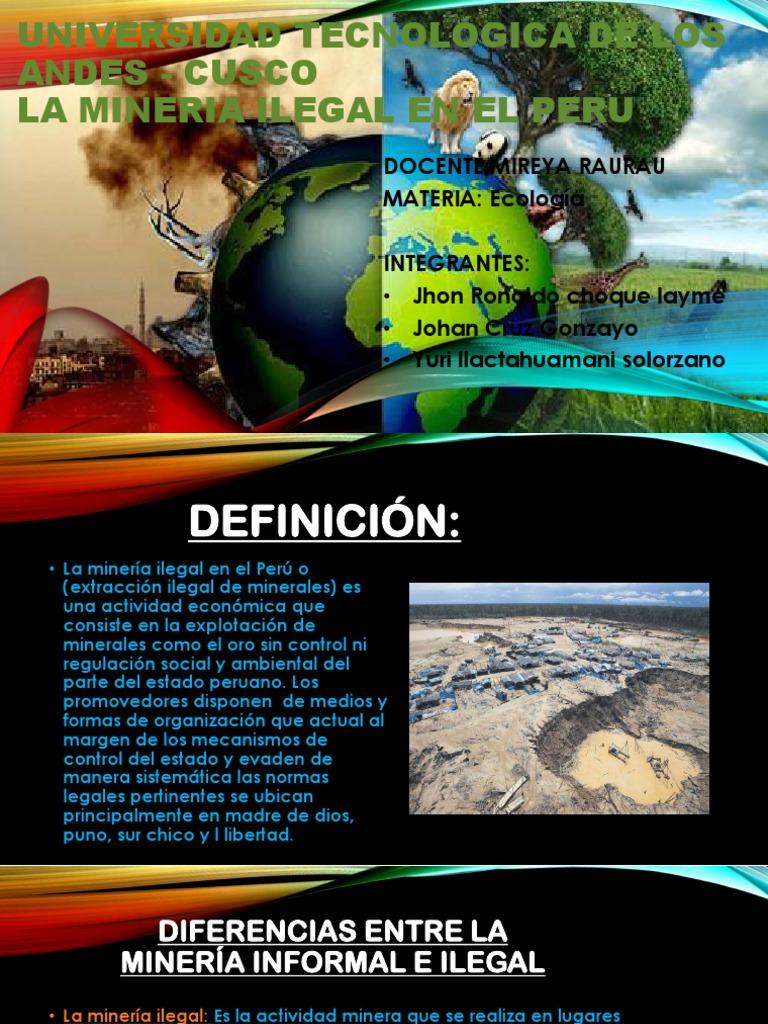 La Mineria Ilegal en El Peru | PDF | Minería | Deforestación