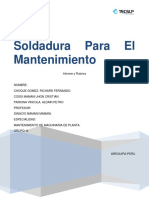 INFORME DE SOLDADURA PRIMERA PARTE Final