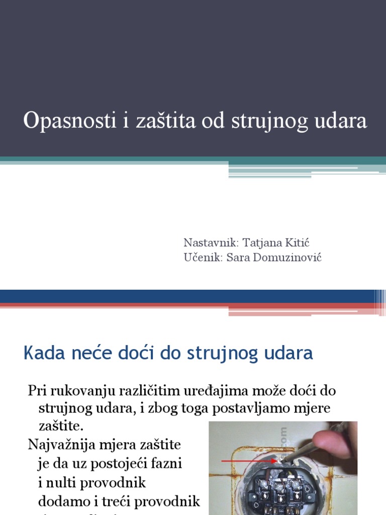 Opasnosti i Zaštita Od Strujnog Udara | PDF