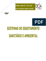 Aulas Iniciais - Esgotamento Sanitário e Ambiental (Engenharia Ambiental)