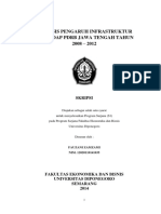 Analisis Pengaruh Infrastruktur Terhadap PDRB Jawa Tengah Tahun 2008 - 2012 PDF