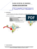 Memoria Descriptiva 6 de Mayo