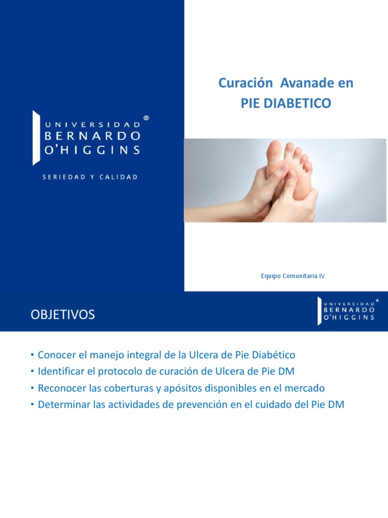 Curacion Pie Diabetico PDF Herida Diabetes