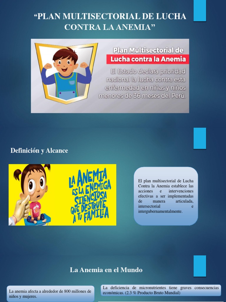 Plan Multisectorial contra la Anemia 2024 | PDF | El embarazo | Diarrea