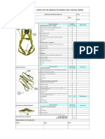 Check List de Equipos de Protección Contra Caídas