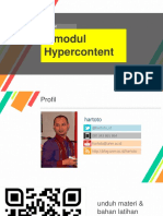 Bimtek Pegembangan E-Modul Hypercontent - Hartoto