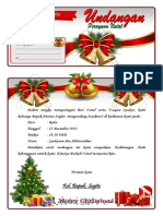 Undangan Perayaan Natal Warna F4 Word2007