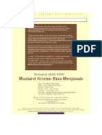 Buku Untuk Renungan Kita Mustahil Kristen Bisa Menjawab