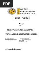 TERM PAPER OF C