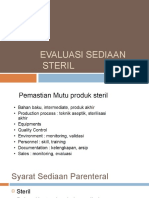 Evaluasi Sediaan Steril