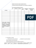 Family Data Base Assessment