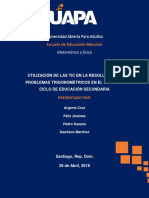 TIC en problemas trigonométricos