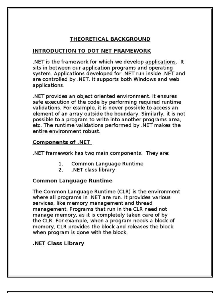 Theoretical Background | PDF | Microsoft Sql Server | Active Server Pages