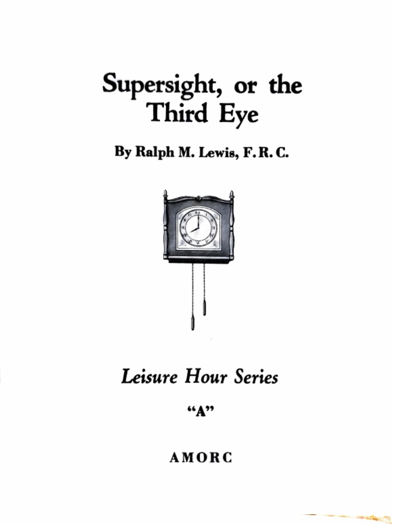 Supersight, or The Third Eye PDF PDF