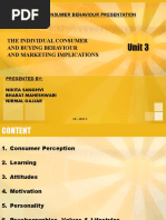 Download THE INDIVIDUAL CONSUMER AND BUYING BEHAVIOUR AND MARKETING IMPLICATIONS by Nikita Sanghvi SN44031835 doc pdf