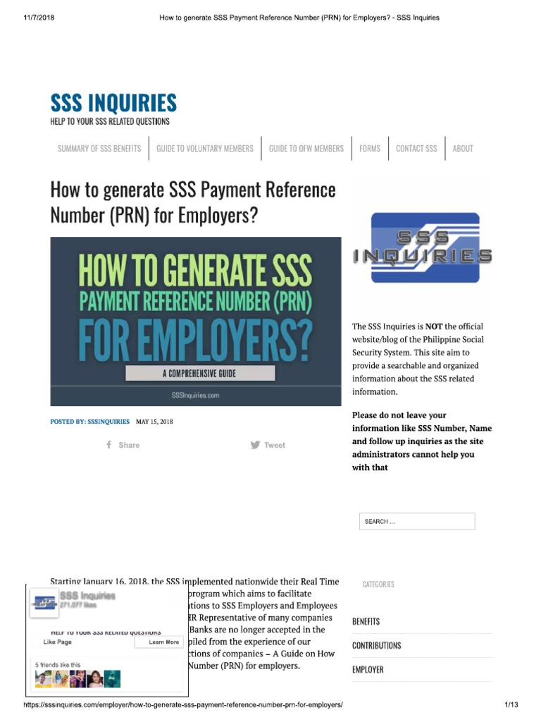 SSS Guide PDF | PDF
