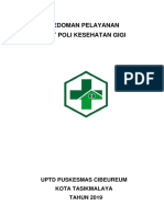 Pedoman Pelayanan Poli Gigi 2019