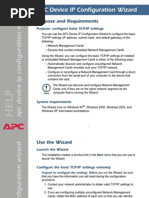 Apc Network Management Device Ip Configuration Wizard Apc Network Management Device Ip Configuration Wizard
