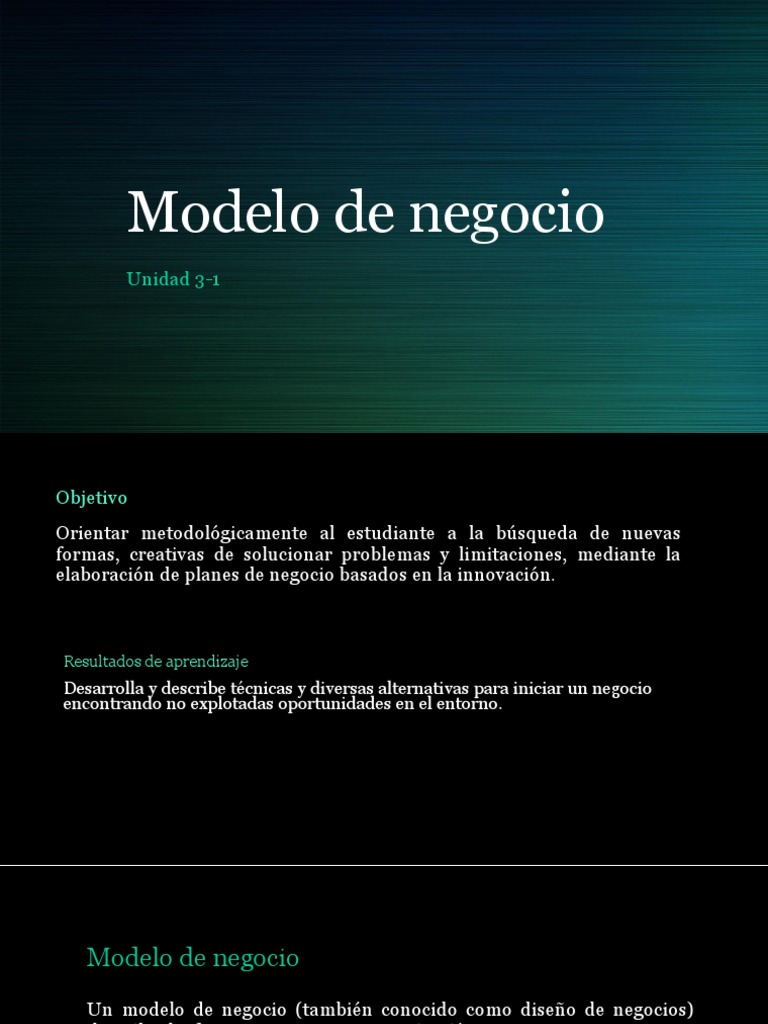 Elementos Clave de un Modelo de Negocio | PDF | Modelo de negocio ...