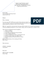 HR Meeting Letter To The Principal
