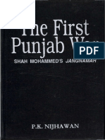 The First Punjab Sikh War - Shah Mohammeds Jangnama by P K Nijha Wan PDF