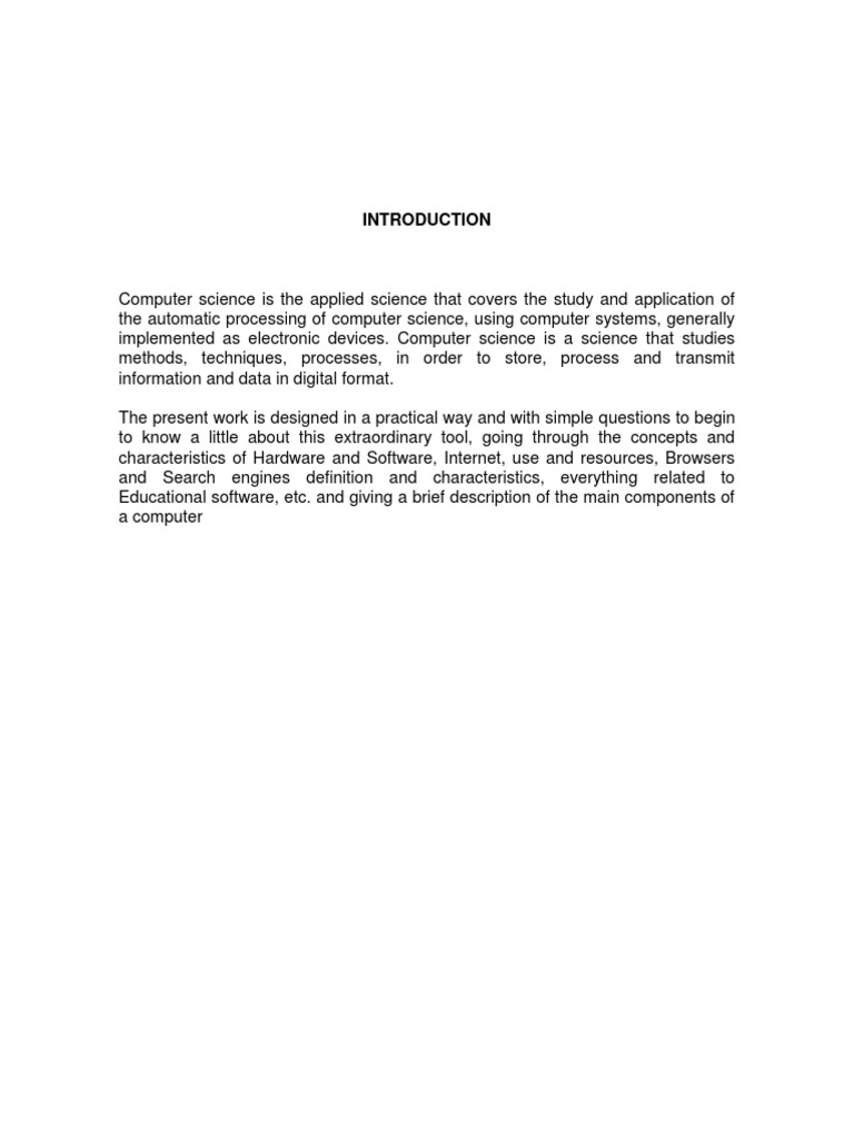 Introduction to Computer Science Basics | PDF | Computer Data Storage ...